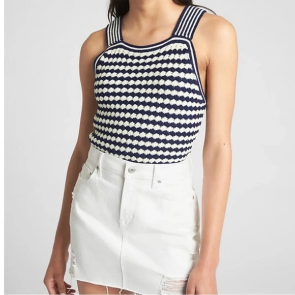 Gap Crochet Sweater Vest Tank Top, Medium - Picture 1 of 12